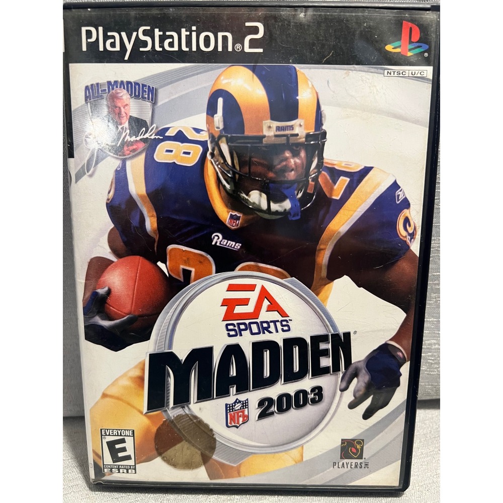 Madden NFL 2003 Sony PlayStation 2 PS2 EA Sports Marshall Faulk Complete CIB